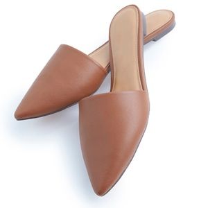 J Crew Slip On Soft Leather Mules